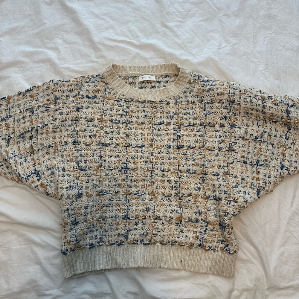 Bohme Textured Woven Sweater